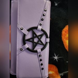 Black craft pentagram wallet